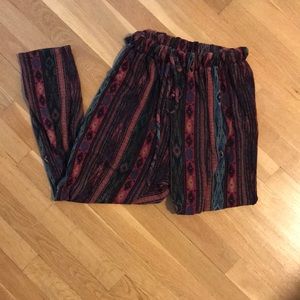 Tribal print joggers